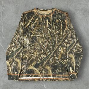 Realtree Camo Camouflage Max Size Large Thermal Y2K Hunting Long Sleeve T-Shirt